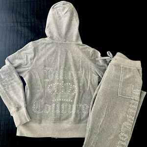 Grey vintage juicy couture tracksuit